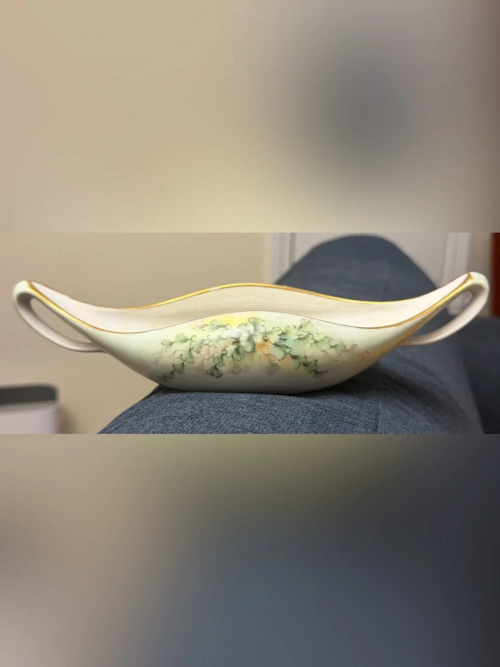 Antique Tressemanes & Vogt Limoges Hand-Painted Serving Dish
